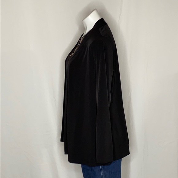 Susan Graver Artisan Liquid Knit Twin Set, S - Picture 3 of 8